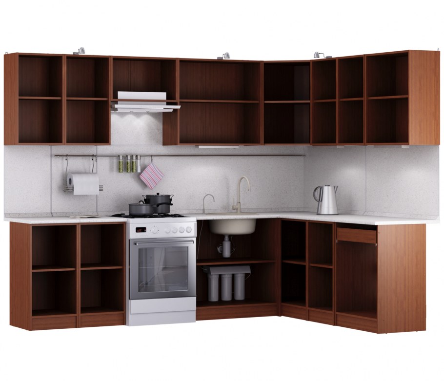 Кухня Квадро Ангелина угловая 280*200 см