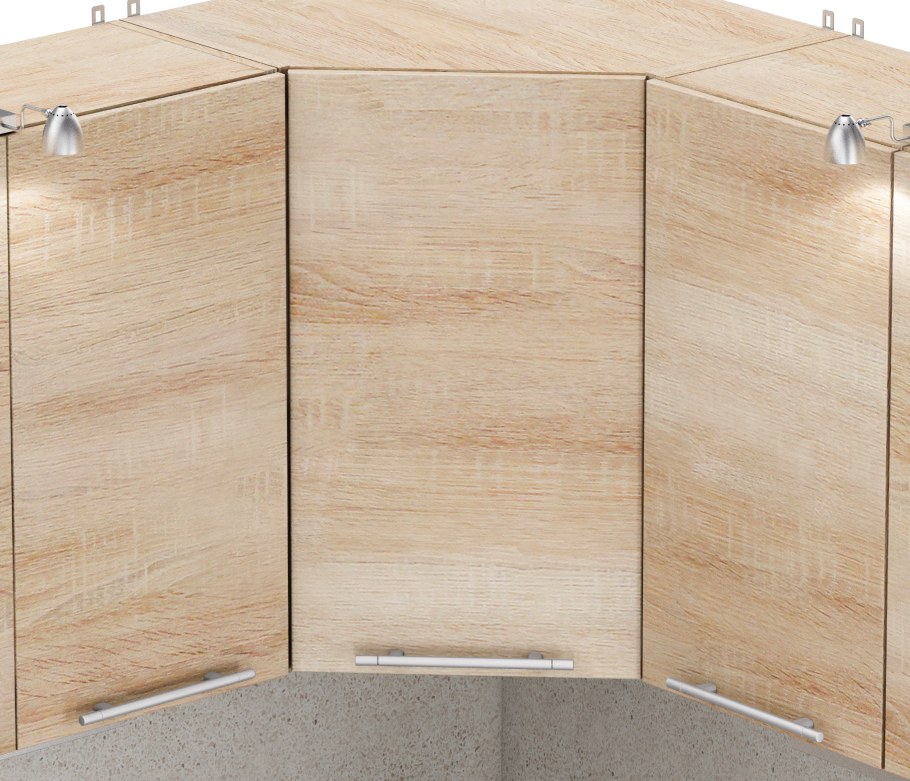 Кухня Квадро Ангелина угловая 100 140 см