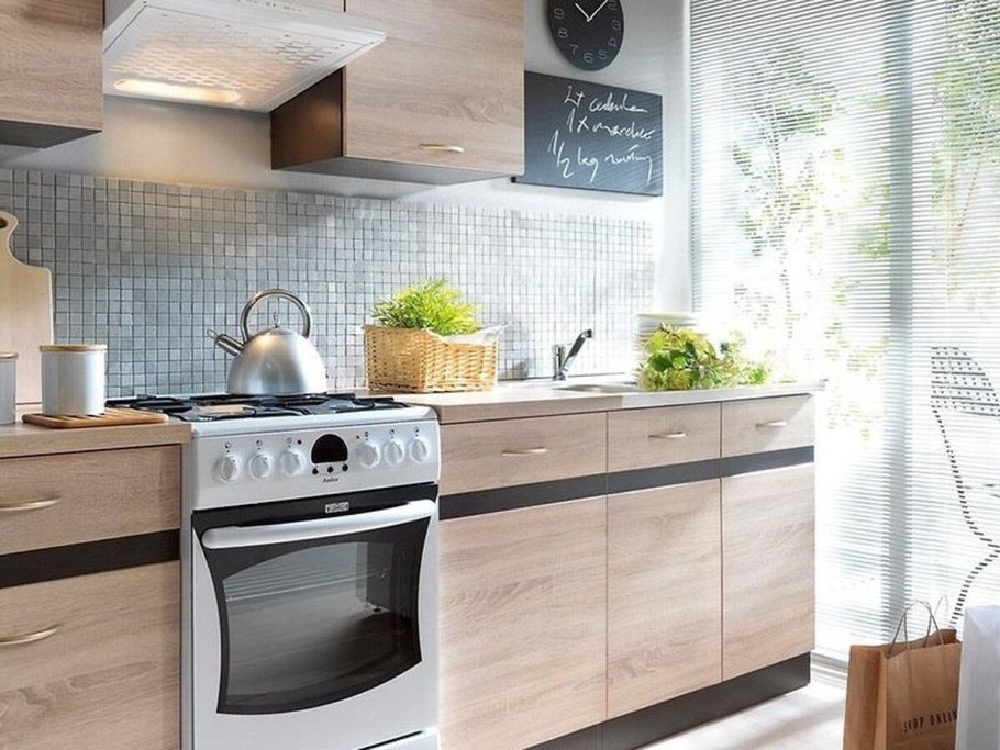 Кухонный фартук дуб сонома