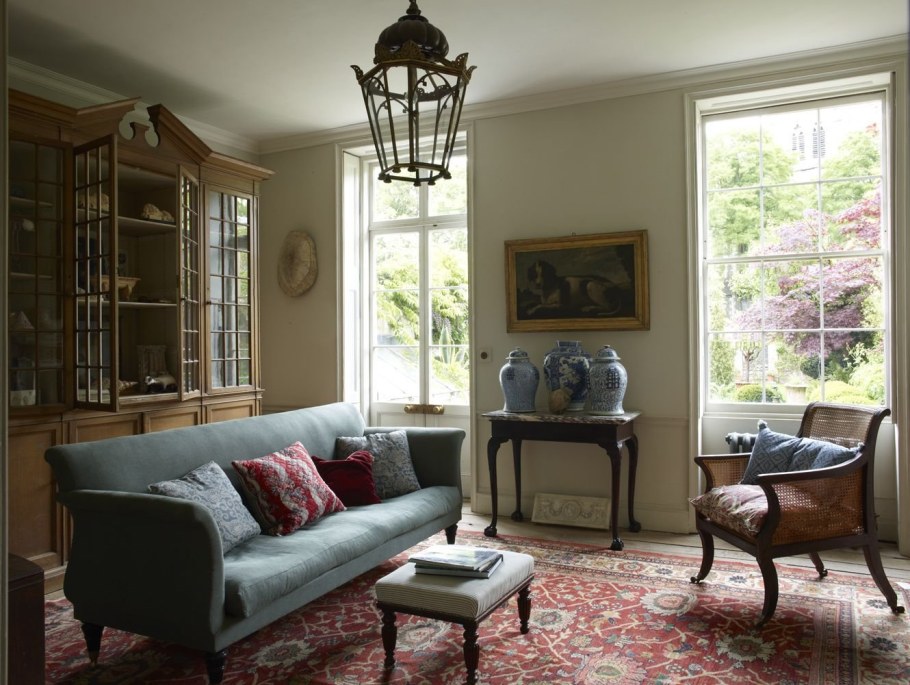 Георгианский интерьер стена клетка