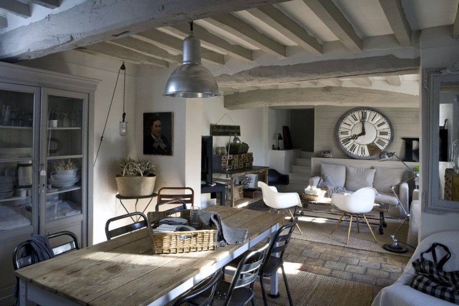 Интерьеры в стиле лофт Кантри