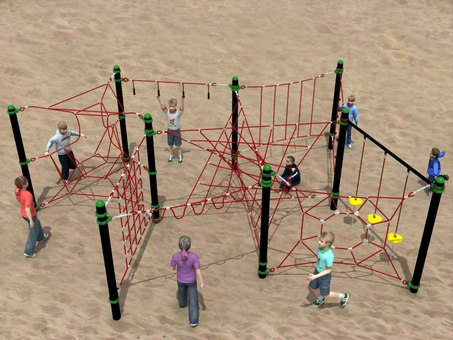 Веревочный комплекс для детской площадки