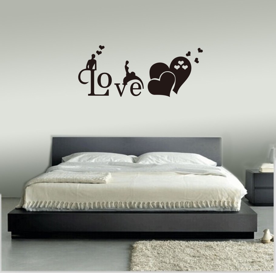 Интерьерные наклейки на кровать