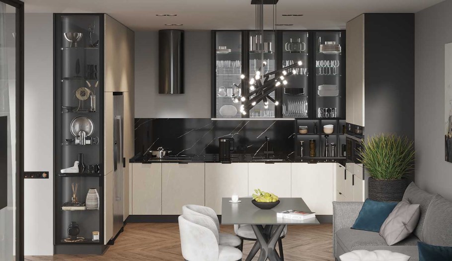 Модные кухни 2023 угловые