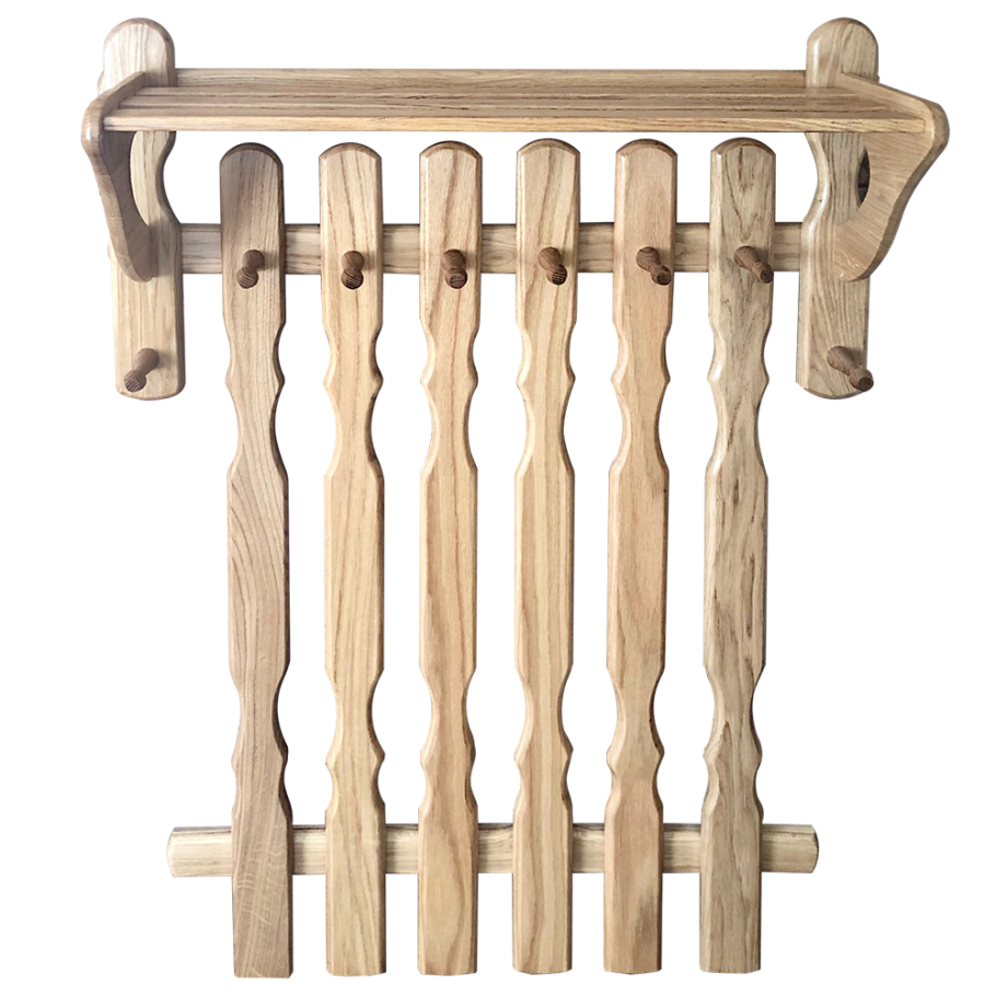 Деревянная вешалка в прихожую