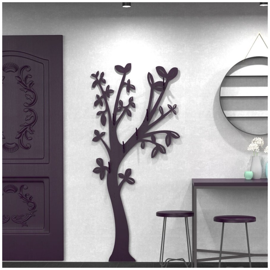 Вешалка настенная в форме дерева