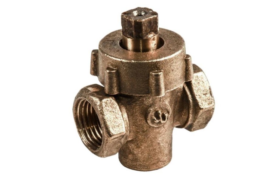 Кран пробко-сальниковый латунь 11б6бк Ду 20 ру10 g3/4" ВР