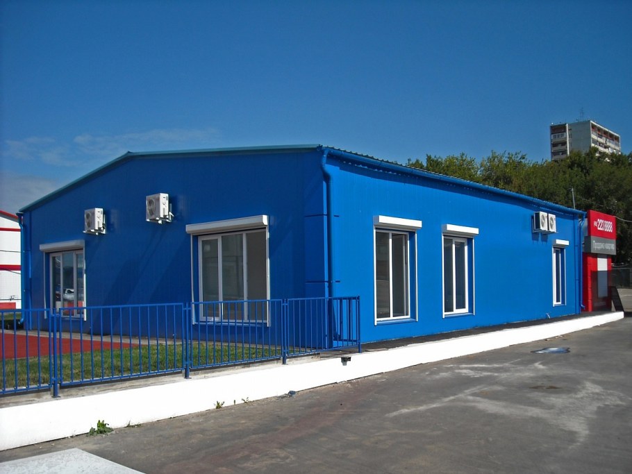 Здание из сэндвич панелей