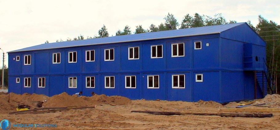 Вахтовый поселок из модульных зданий