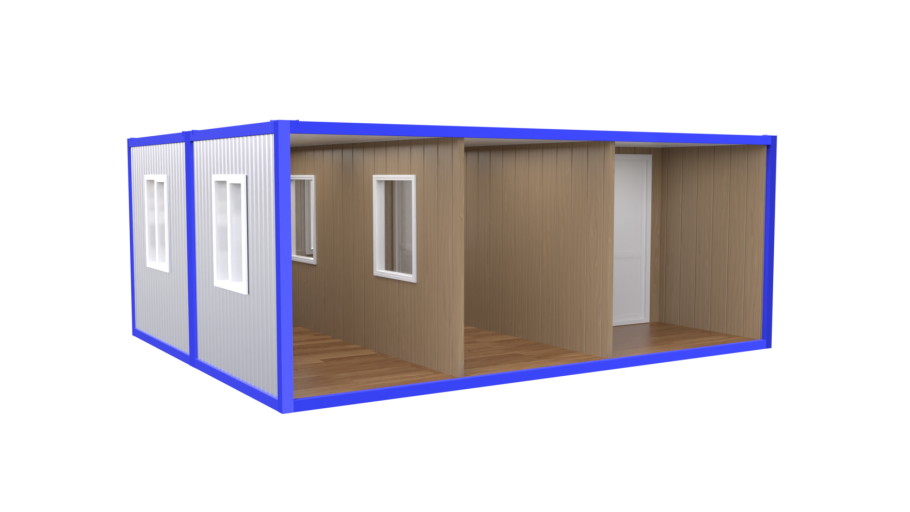 Модульный блок 9х2,4м из сэндвич панелей