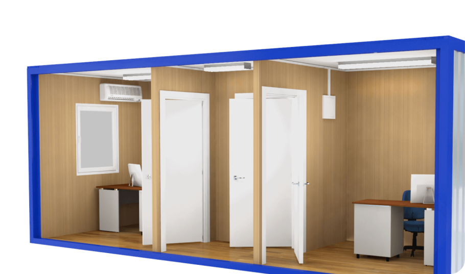 Блок-контейнер прорабская с санузлом