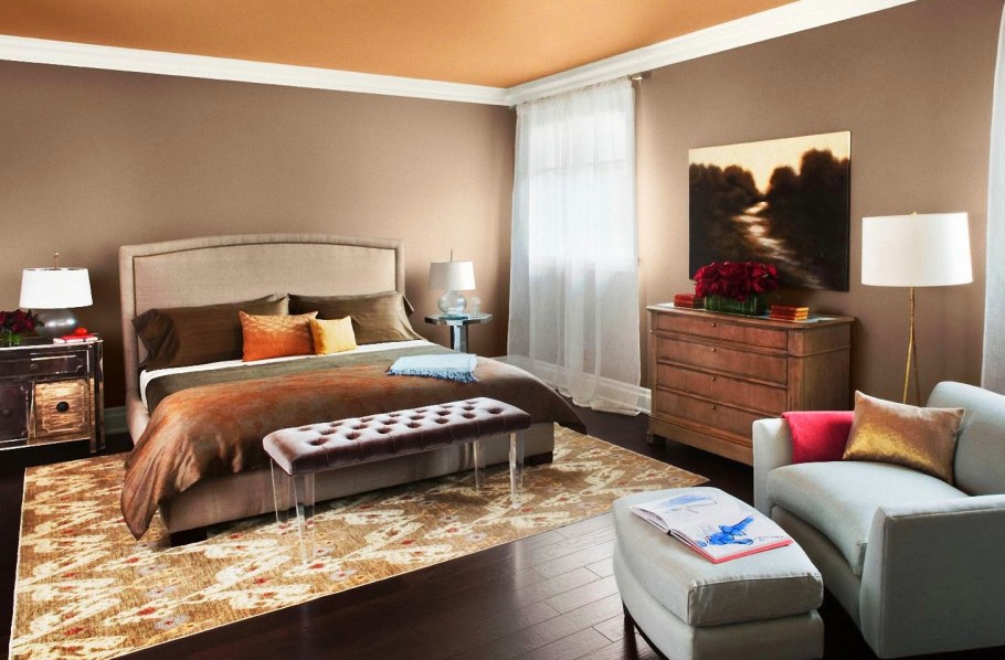 Цвет стен в спальне