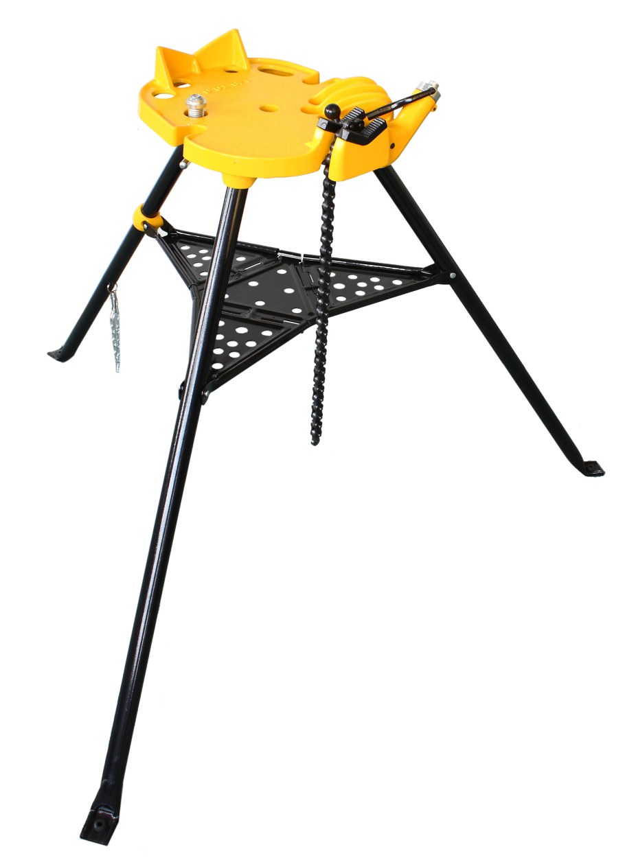 Тиски трубные на треноге h401