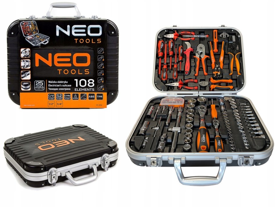Набор инструментов для электрика Neo Tools 108 шт 01-310