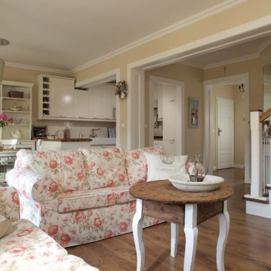 Кухня-гостиная 25 кв.м Прованс