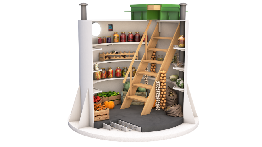 Погреб пластиковый 3х5м