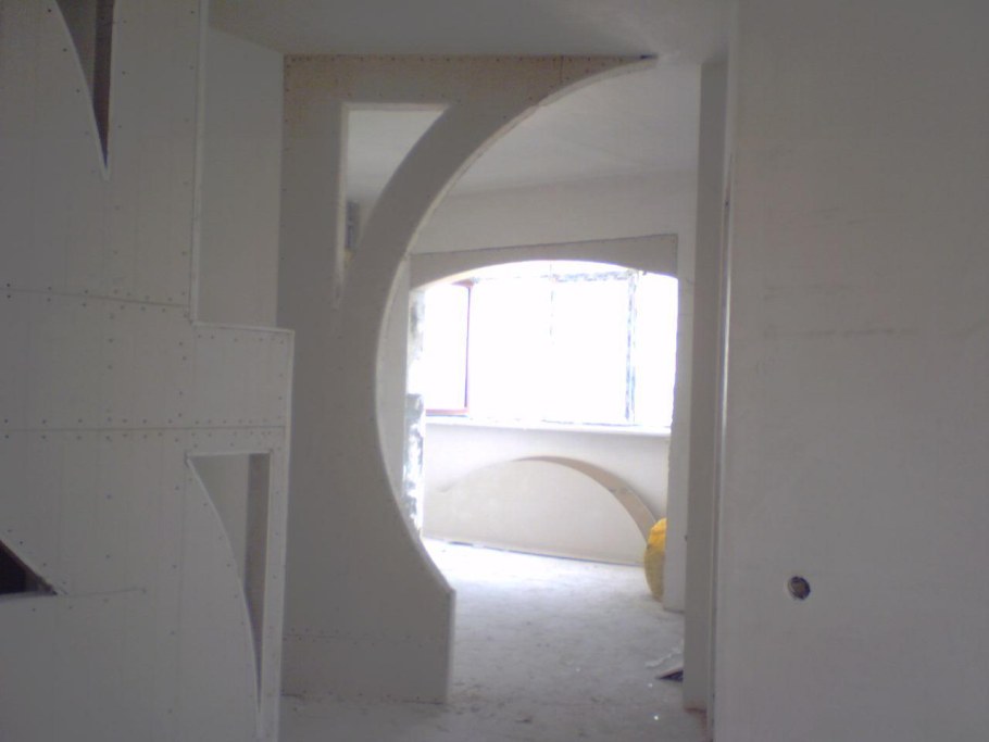 Фигурные арки из гипсокартона межкомнатные