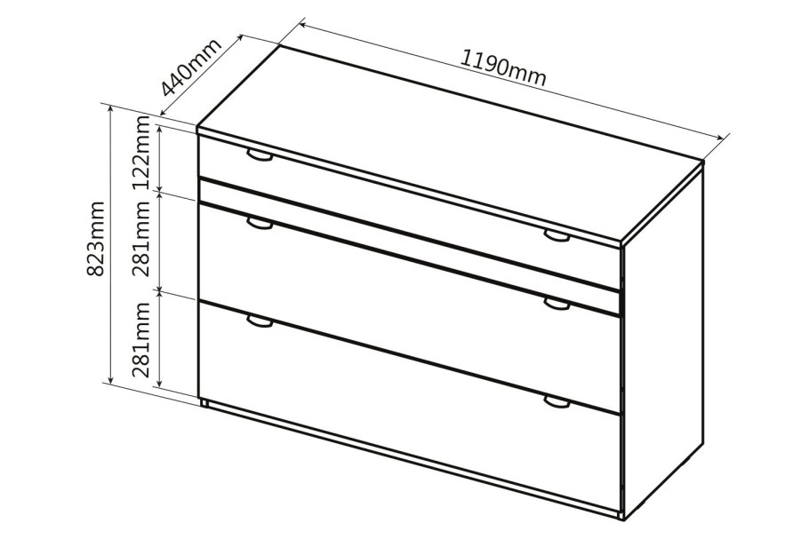 Hoff комод с рисунком листья