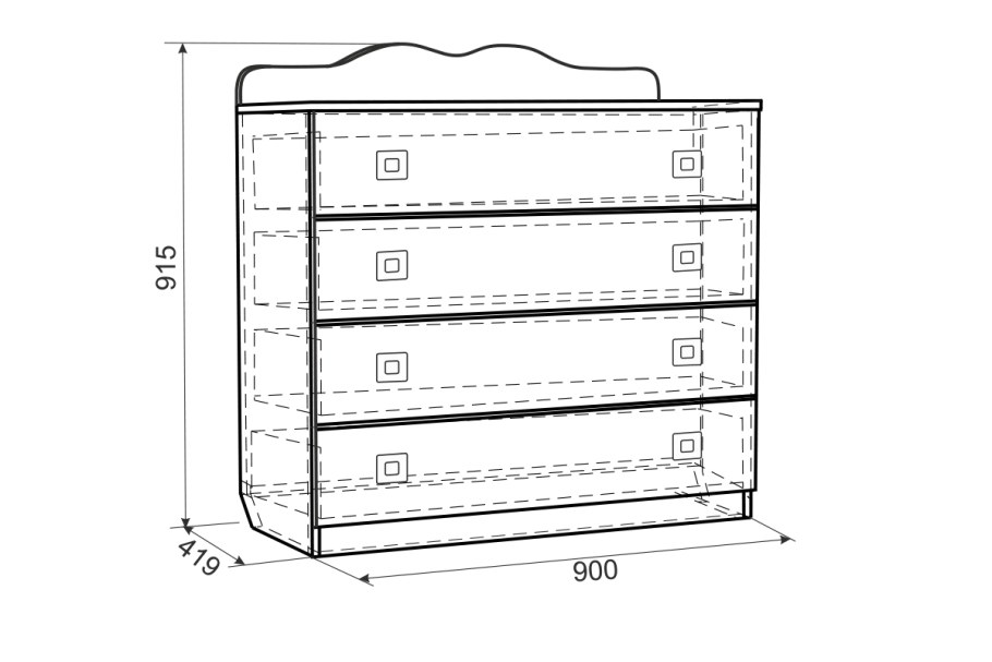 Комод фэнтези (Мебельсон)