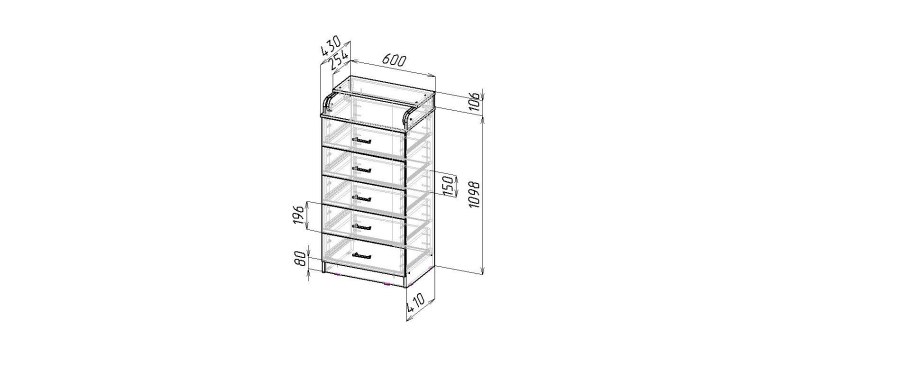 Комод Финк-084 дуб сонома