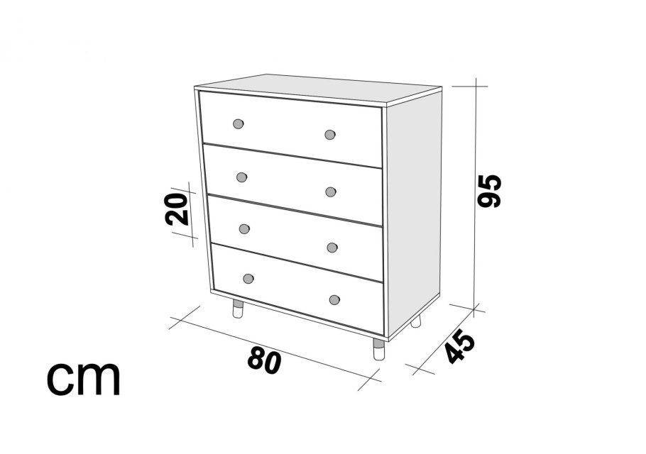 Какая высота у детского комода