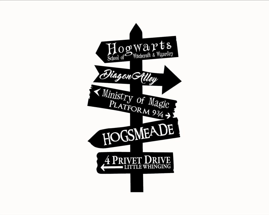 Указатель Гарри Поттер табличка