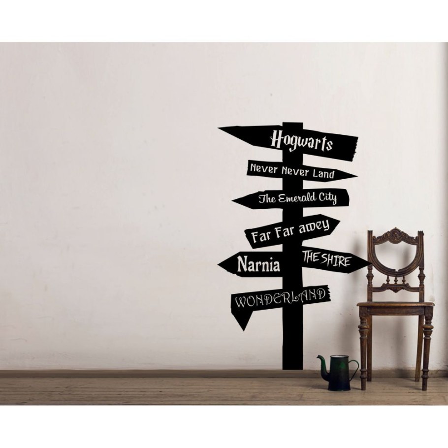 Наклейки указатели на стены