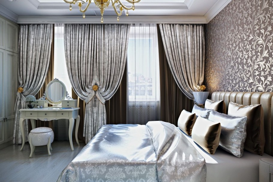 Линкруста в спальне