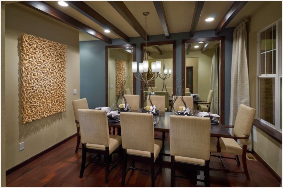 Зеркальная стена в интерьере