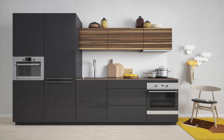 Алвик фасады антрацит глянец