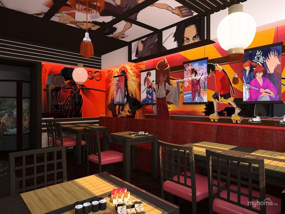 Кофейня Япония аниме