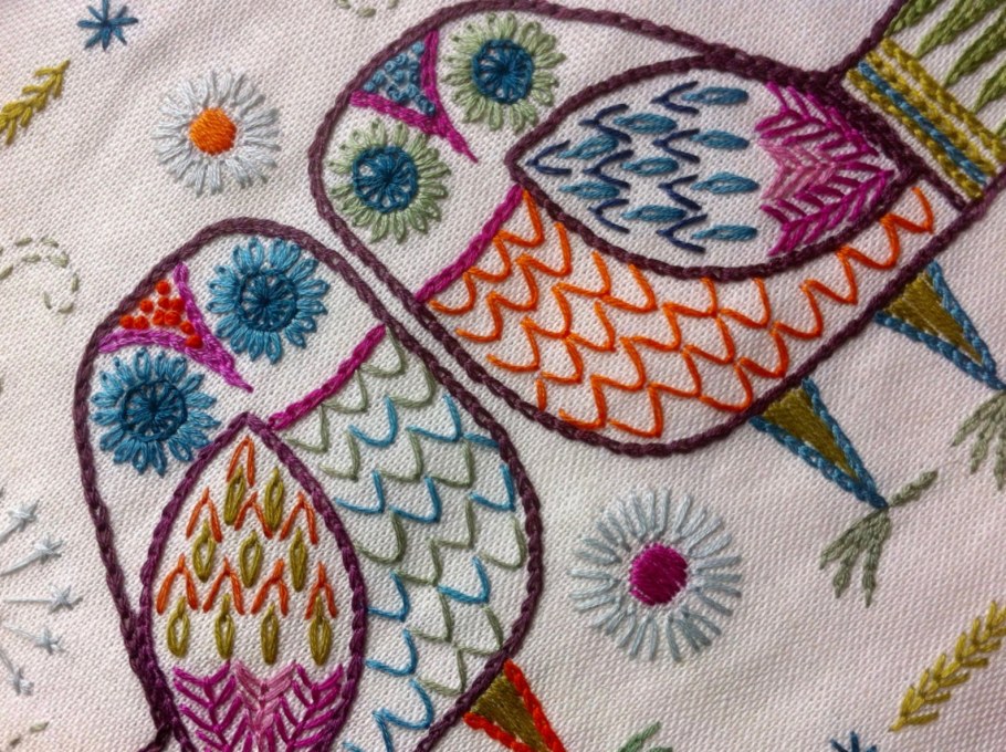 Вышивка ручными стежками