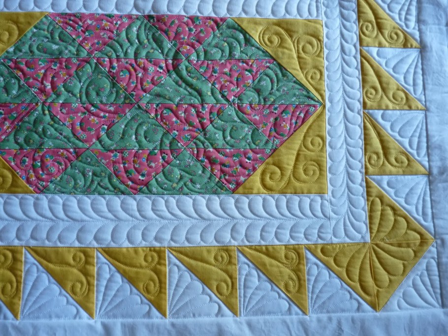 Ручная стежка покрывала