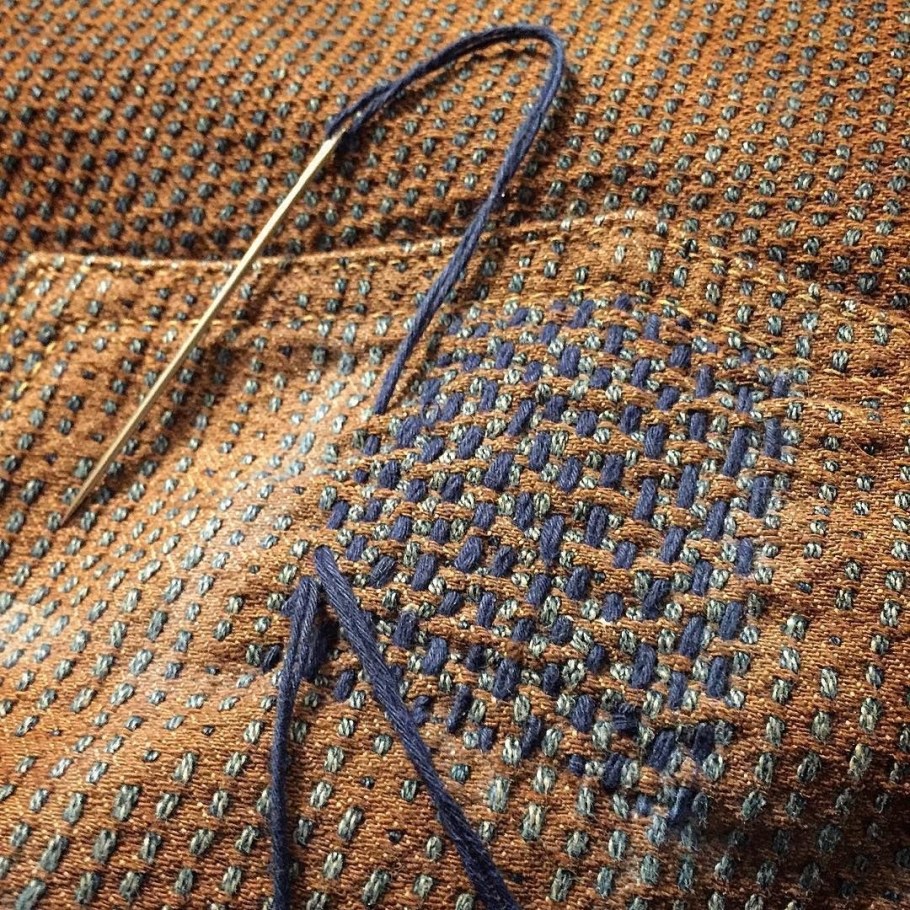 Японская стежка Боро