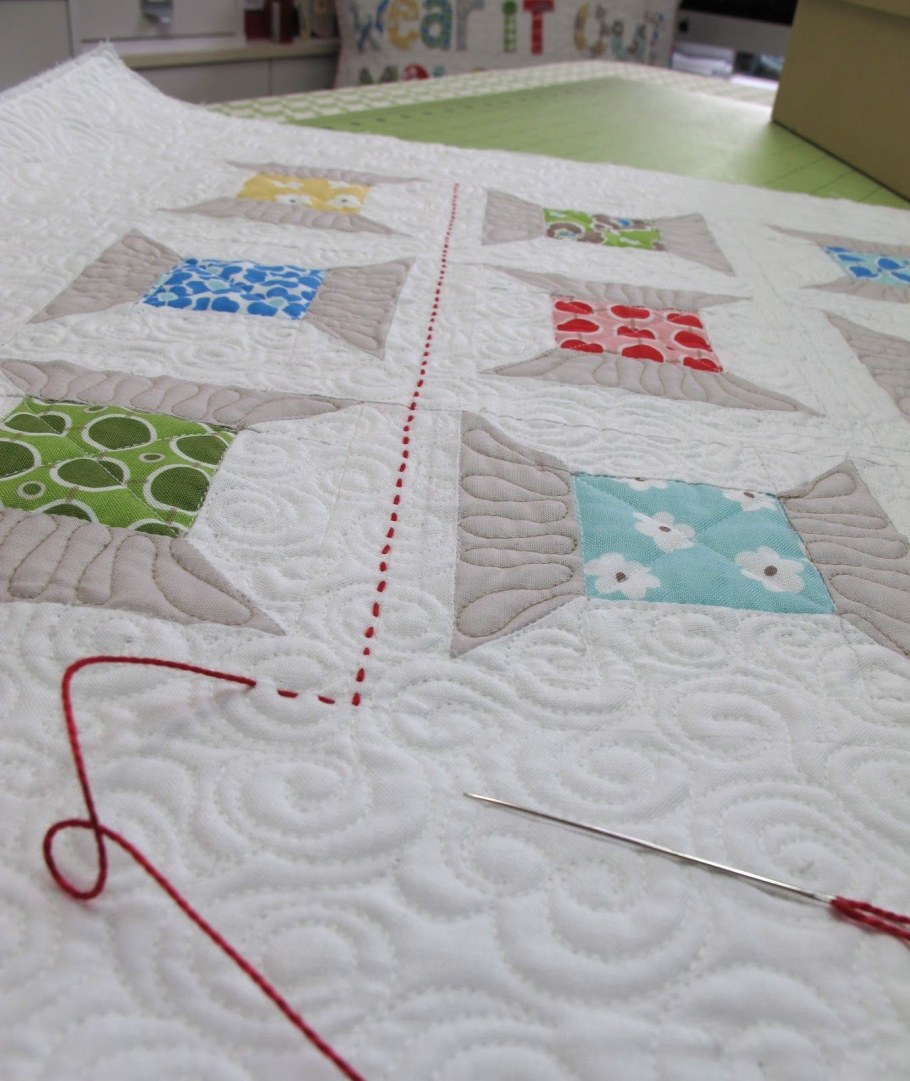 Ручная стежка покрывала