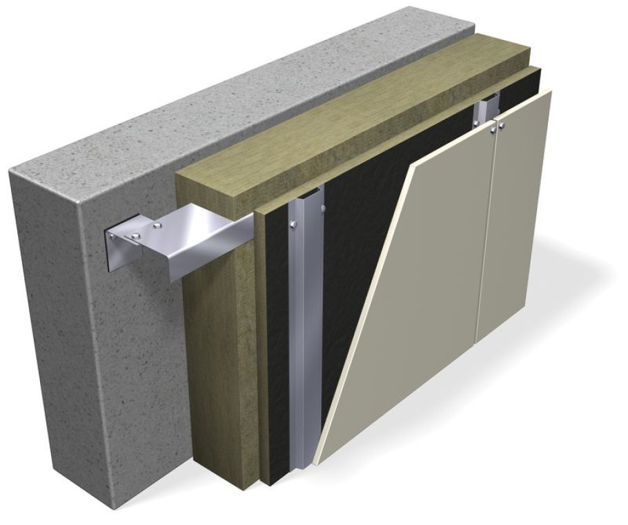 Монолит вент фасад сэндвич