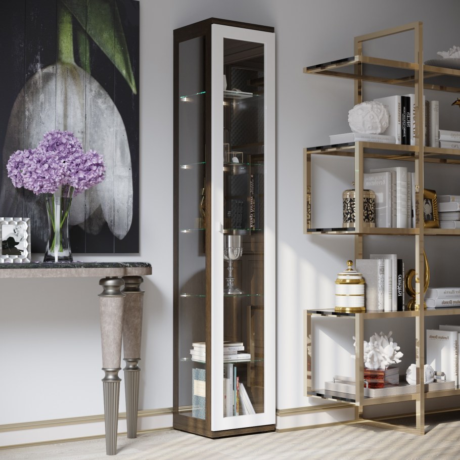 Угловая витрина из Орнета лазурит