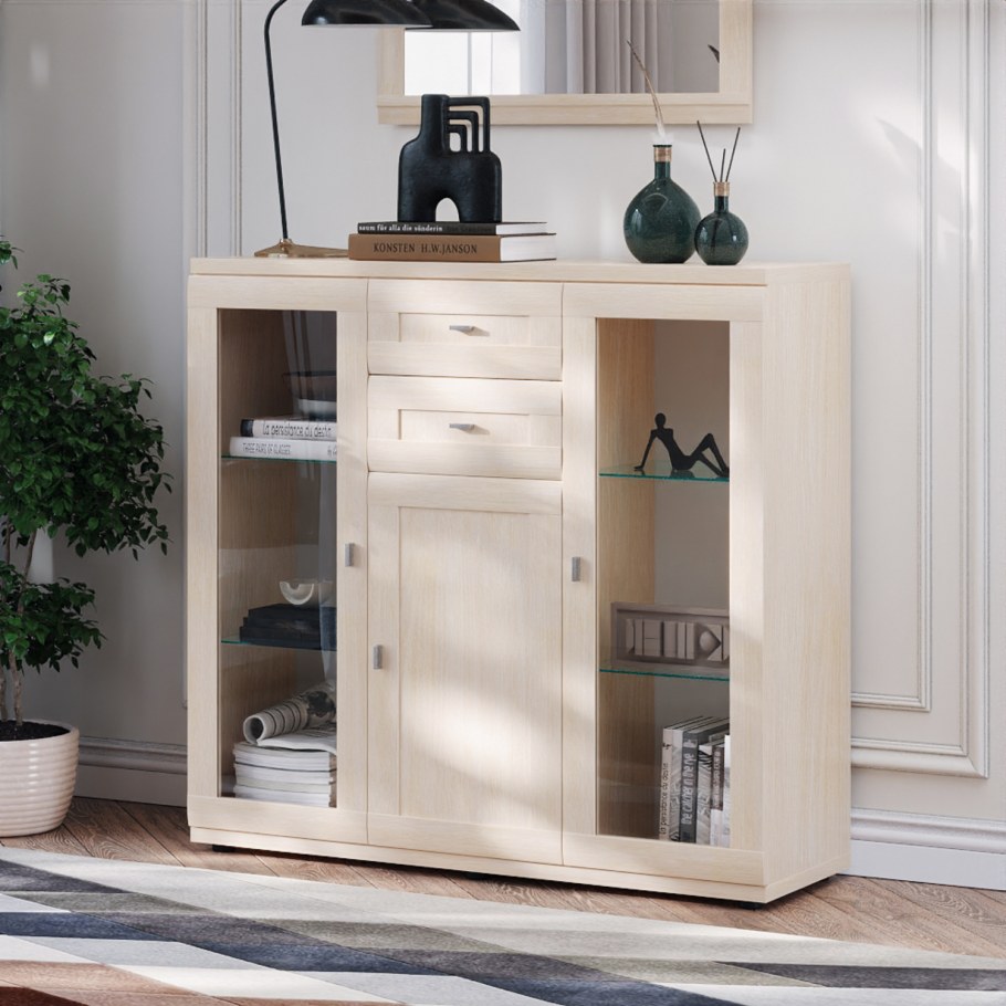 Комод венге и молочный дуб