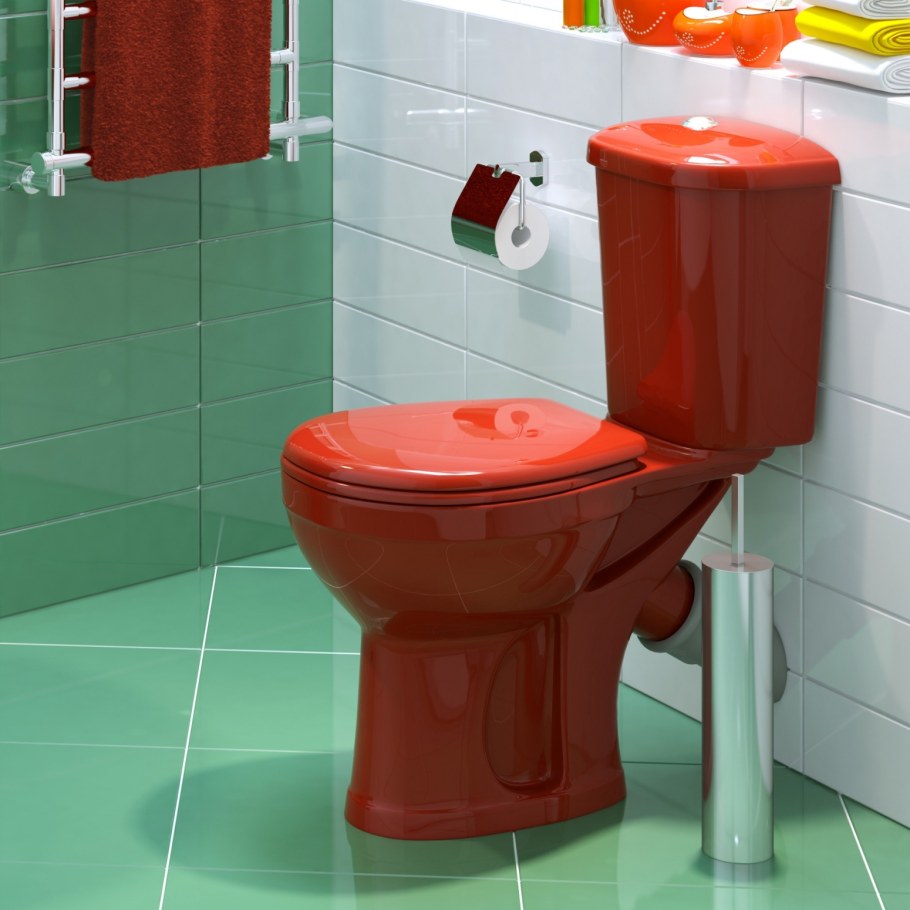 Унитаз-компакт Оскольская керамика Дора красный