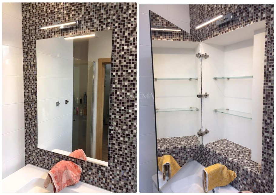 Зеркальная дверца в нишу