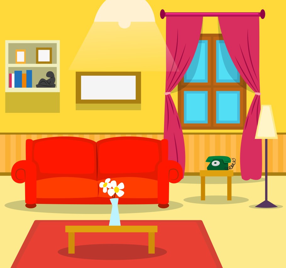 Мультяшный интерьер