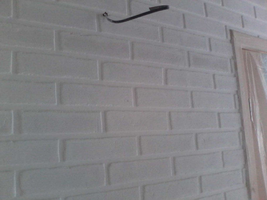 Имитация кирпича из штукатурки