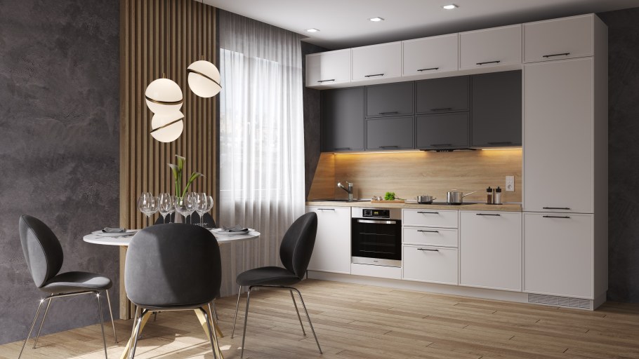 Кухни фасады Силк Титан