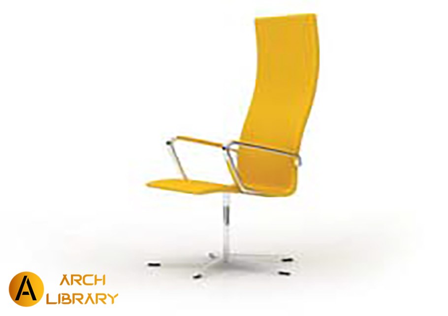 Стул Морис Yellow 3d модель