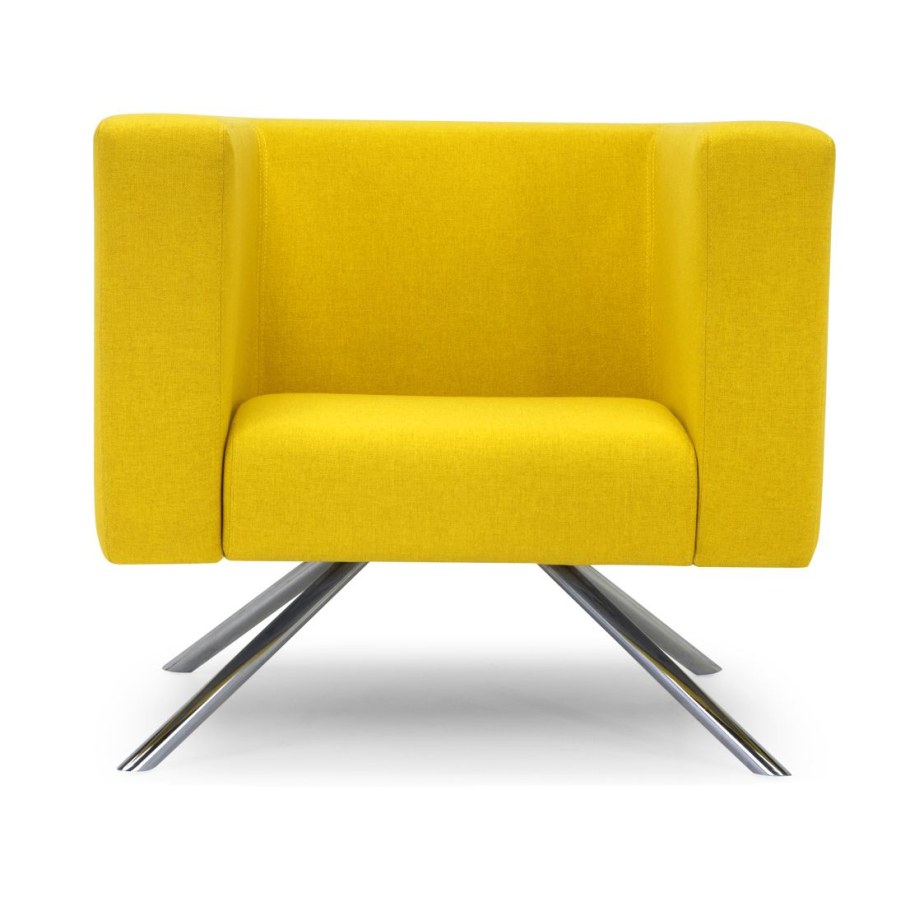 Кресло желтое вид сверху