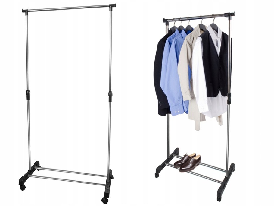 Стойка вешалка для одежды Single Pole Telescopic clothes Rack