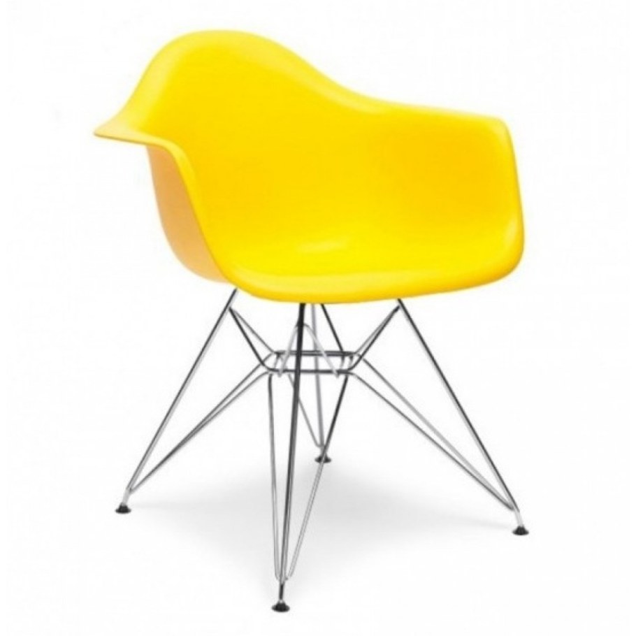 Кресло Eames Woody желтое