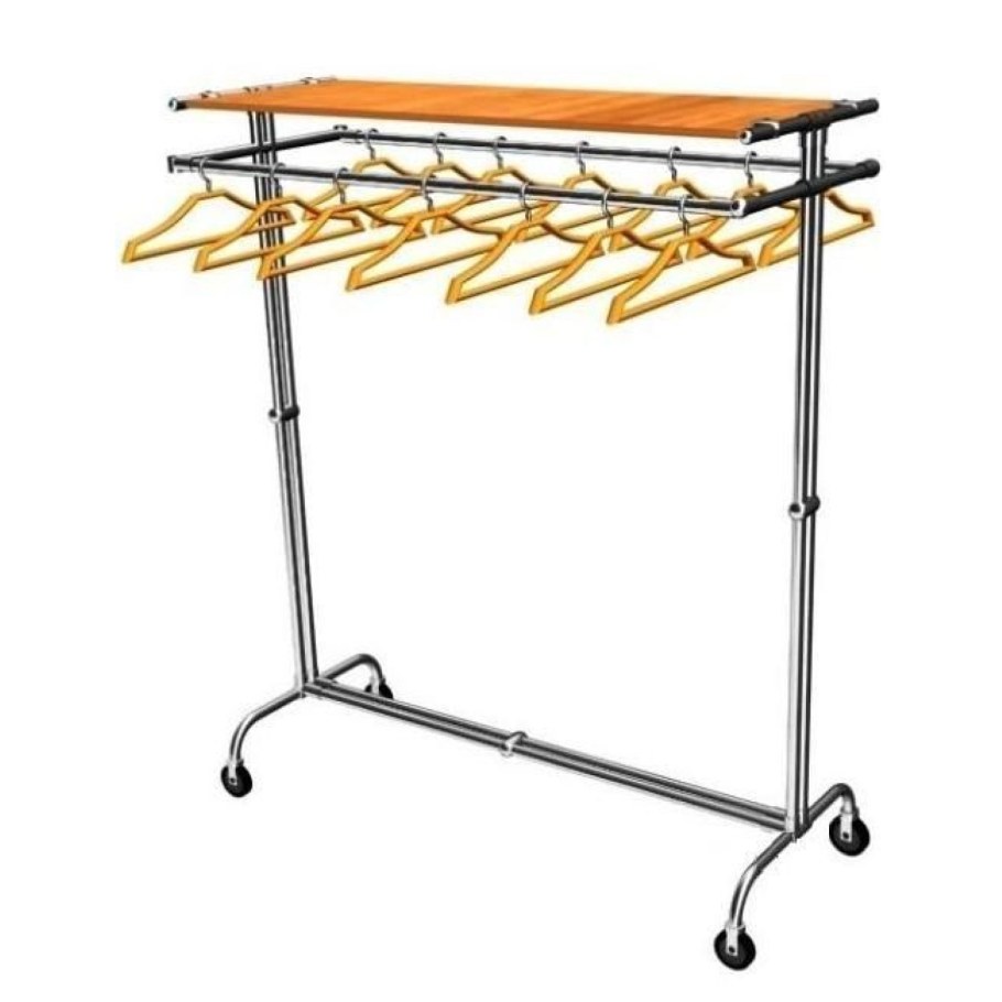 Вешалка подкатная мобильная 30 крючков