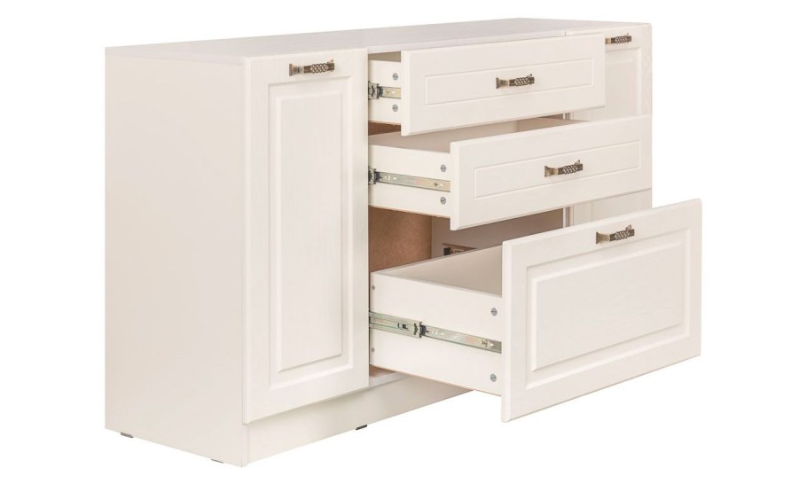 Ливерпуль комод 10.103 белый,ясень ваниль (Моби)