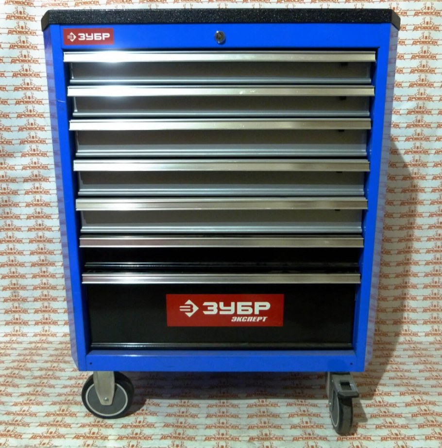 Тележка инструментальная ЗУБР "мастер", 5 ящиков, 680x330x770мм 38905-5